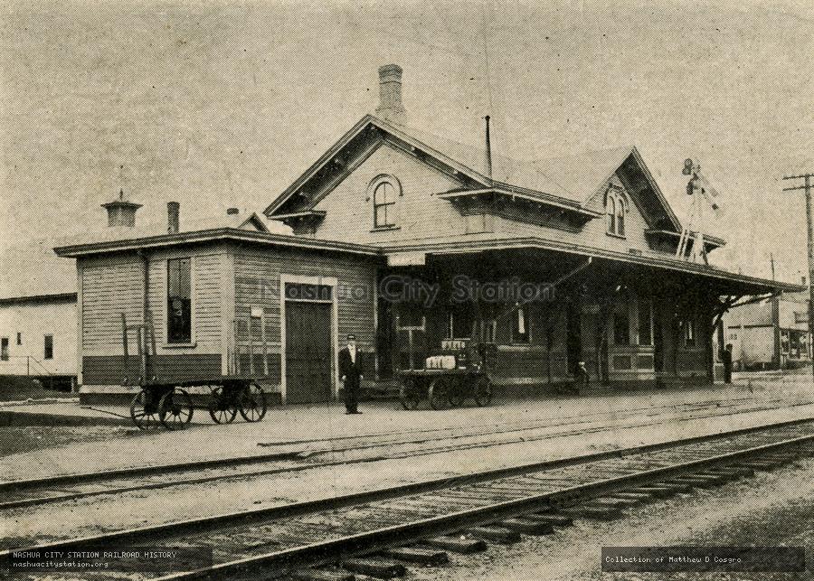 Postcard: The Depot, Orange, Massachusetts
